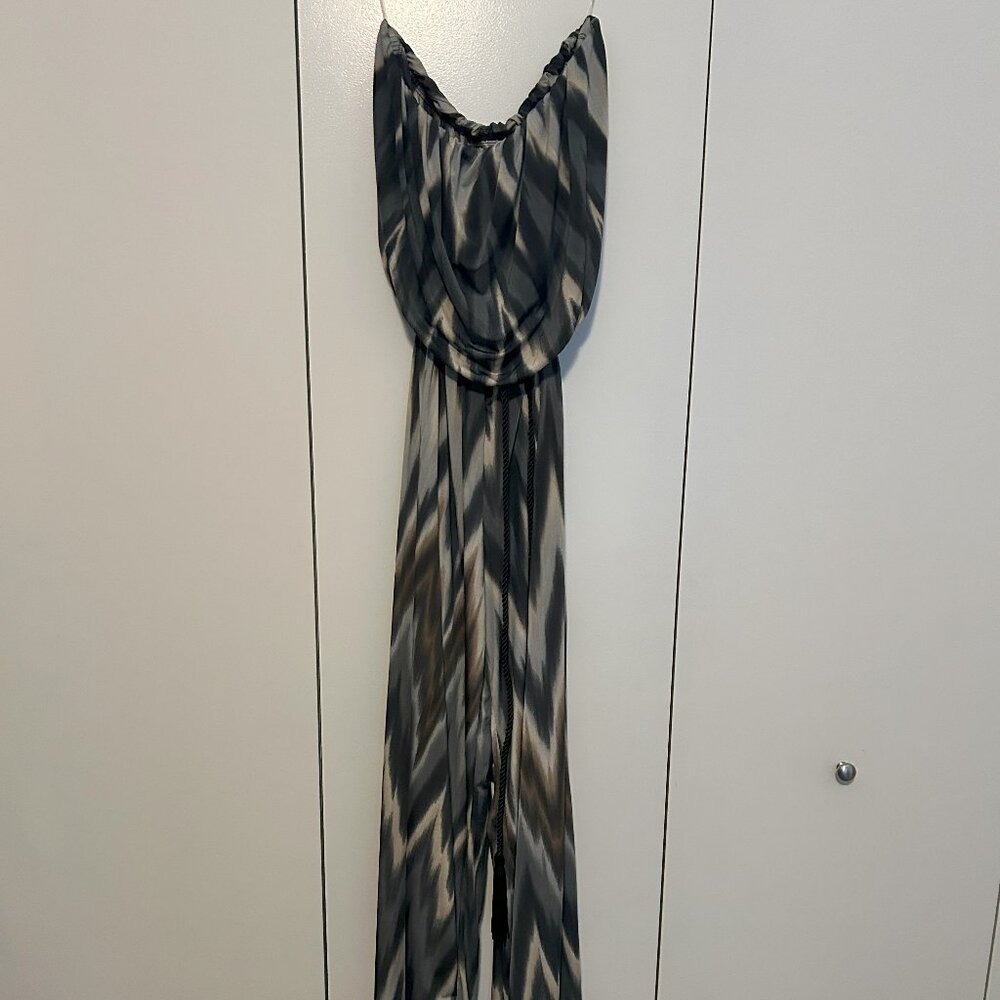 Beautiful Blue, Grey & Tan Jumper